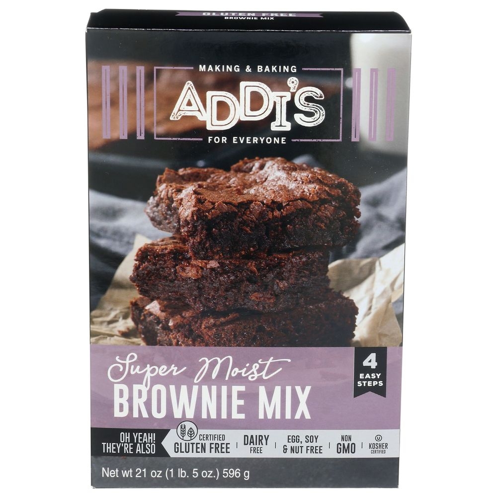 Addis For Everyone Gluten Free Super Moist Brownie Mix, 21 Ounce -- 6 per case