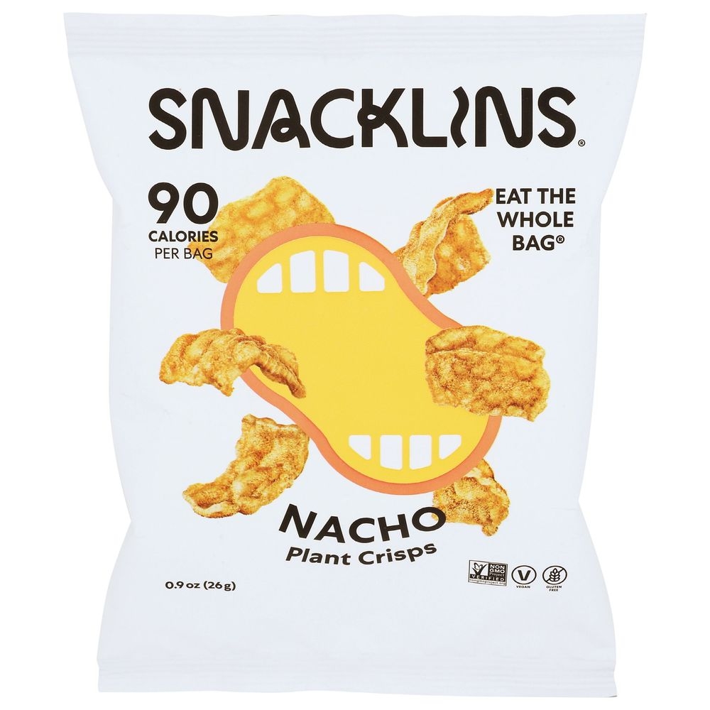 Snacklins Nacho Plant Crisps, 0.9 Ounce -- 12 per case