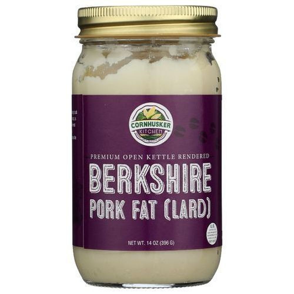Cornhusker Kitchen Berkshire Premium Pork Lard, 14 Ounce -- 6 per case