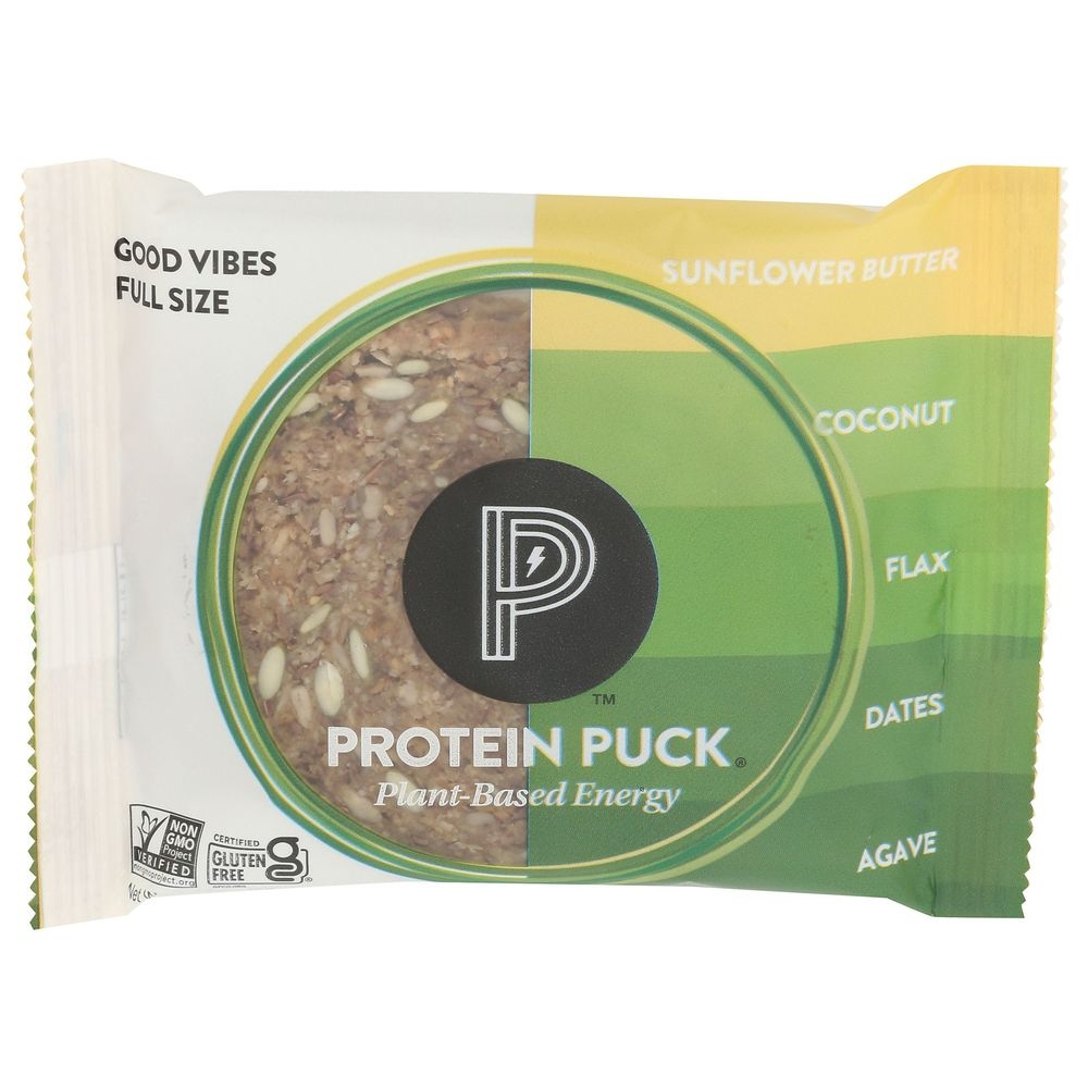 Protein Puck Good Vibes Protein Bar, 3.25 Ounce -- 16 per case