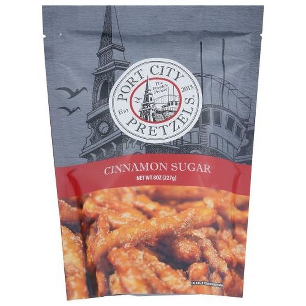 Port City Cinnamon Sugar Pretzels, 8 Ounce -- 12 per case