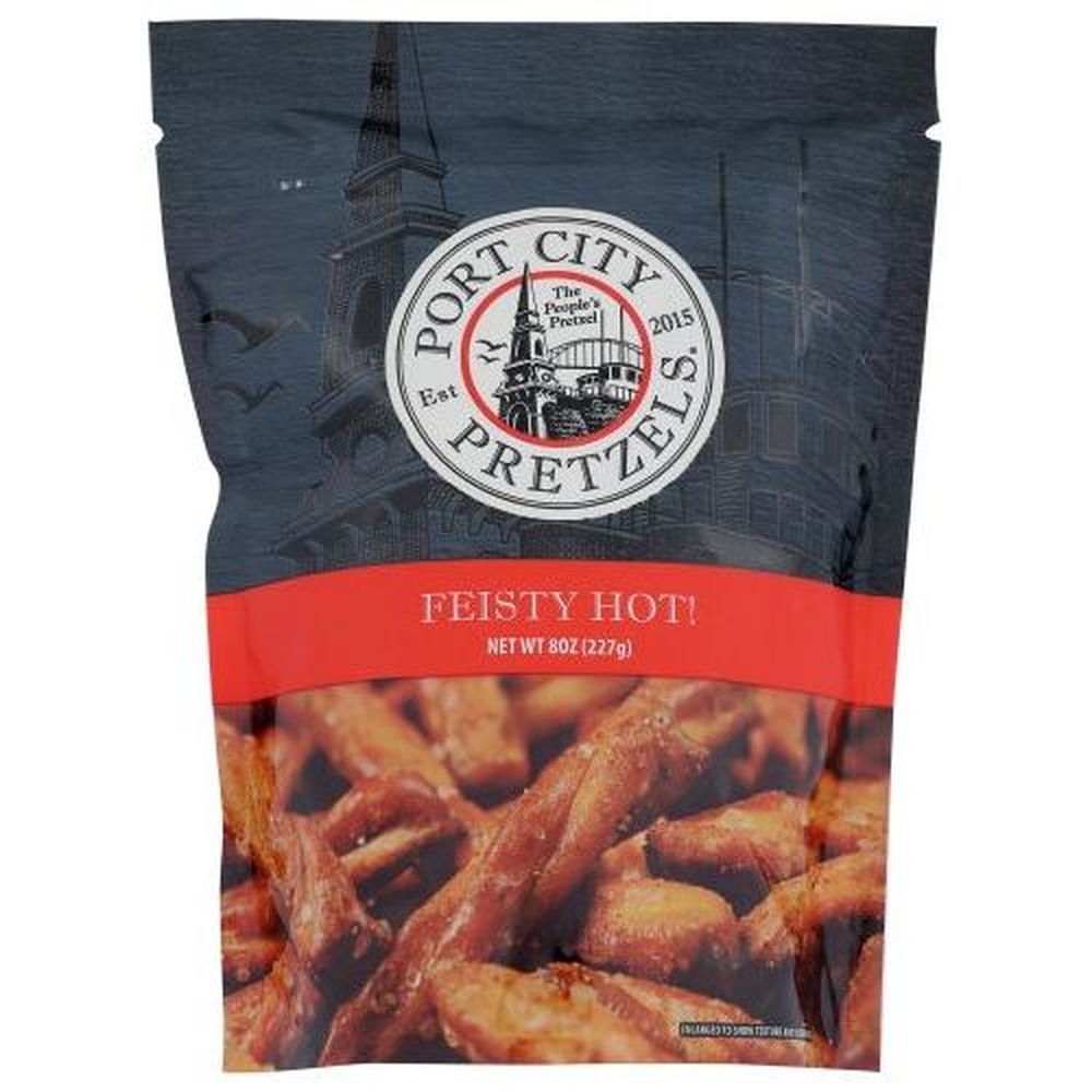 Port City Feisty Hot Pretzels, 8 Ounce -- 12 per case