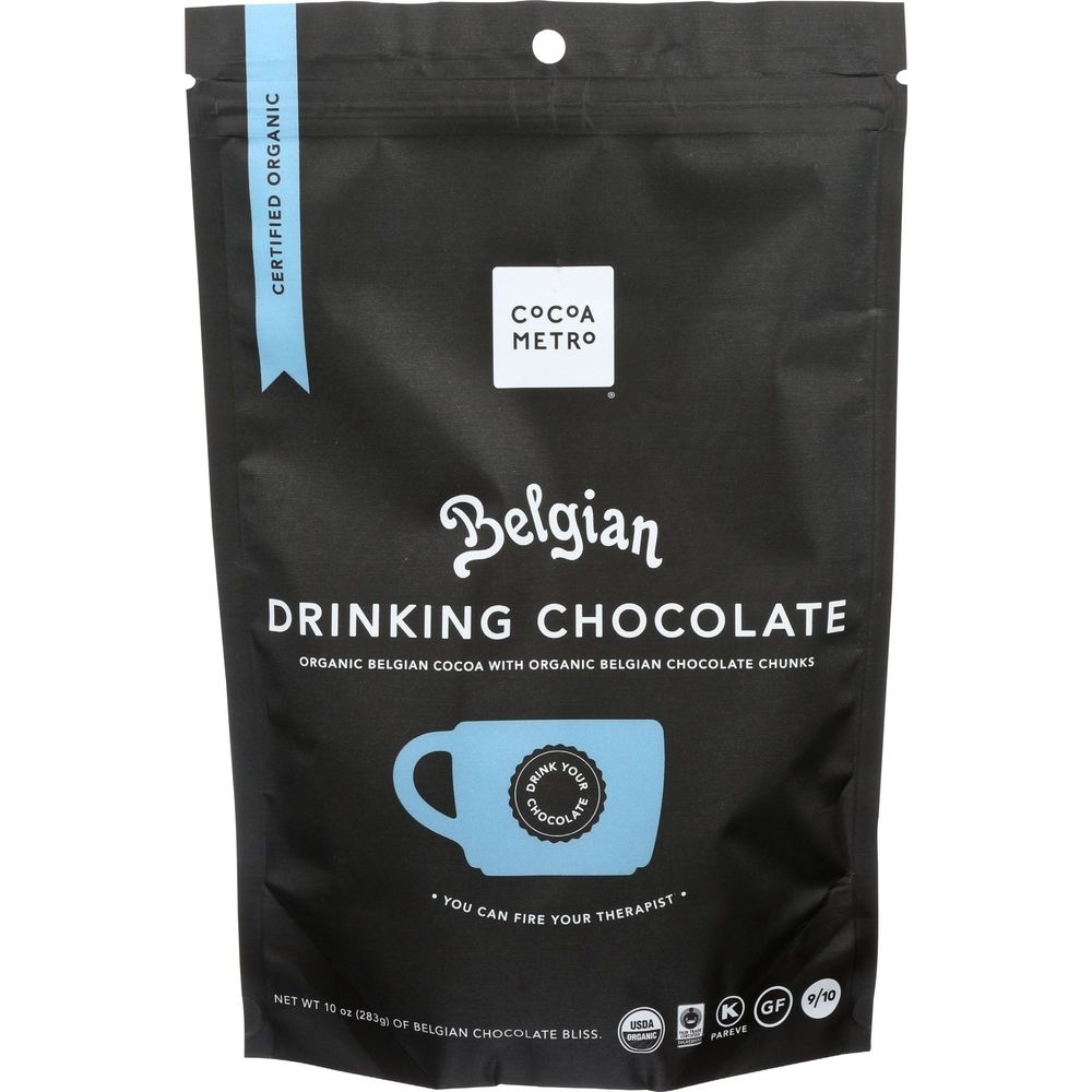 Cocoa Metro Belgian Drinking Chocolate Mix, 10 Ounce -- 6 per case