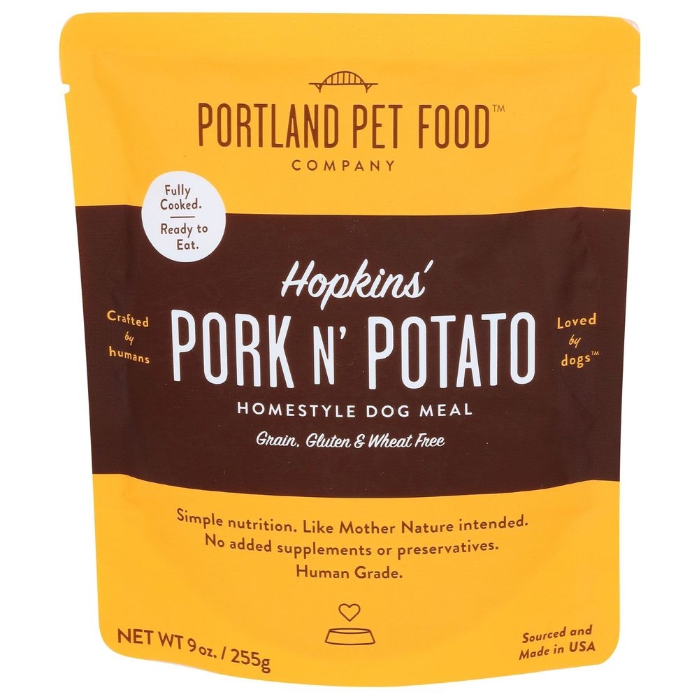 Portland Pet Food Pork N Potato Homestyle Dog Meal, 9 Ounce -- 8 per case