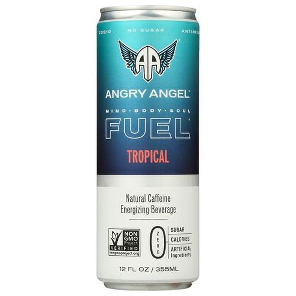 Angry Angel Tropical Energy Drink, 12 Fluid Ounce -- 12 per case