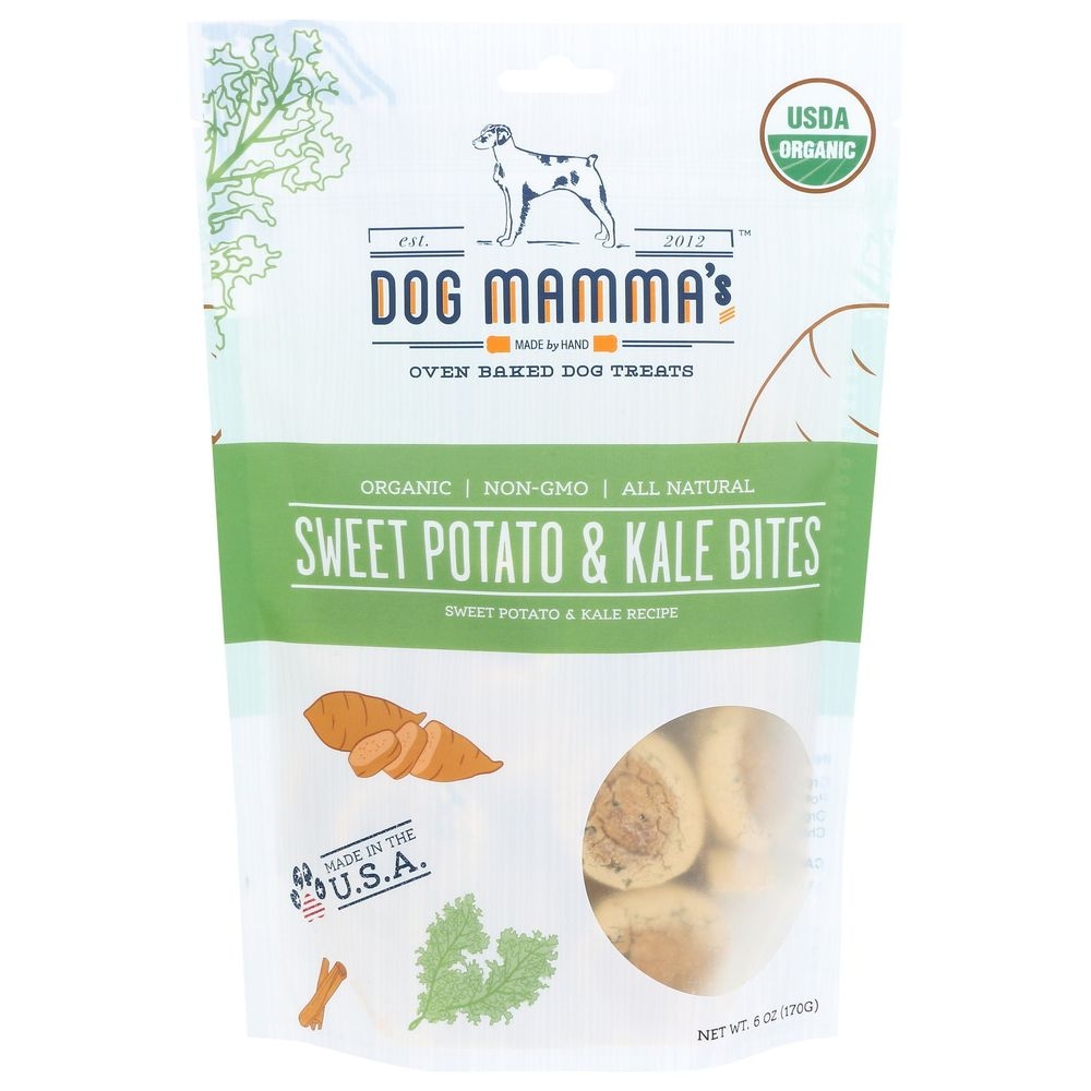 Dog Mammas Sweet Potato and Kale Bites Dog Treats, 6 Ounce -- 12 per case