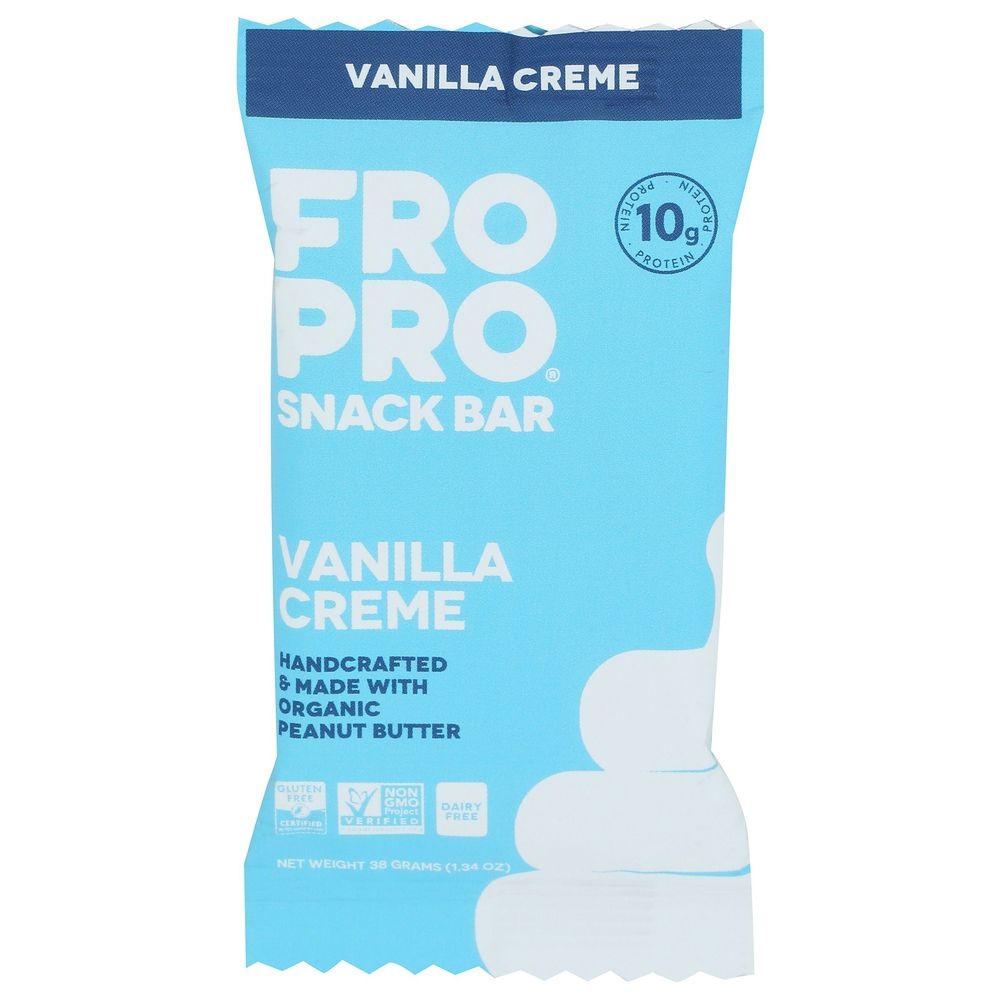 Fropro Vanilla Crème Bar, 38 Gram -- 12 per case