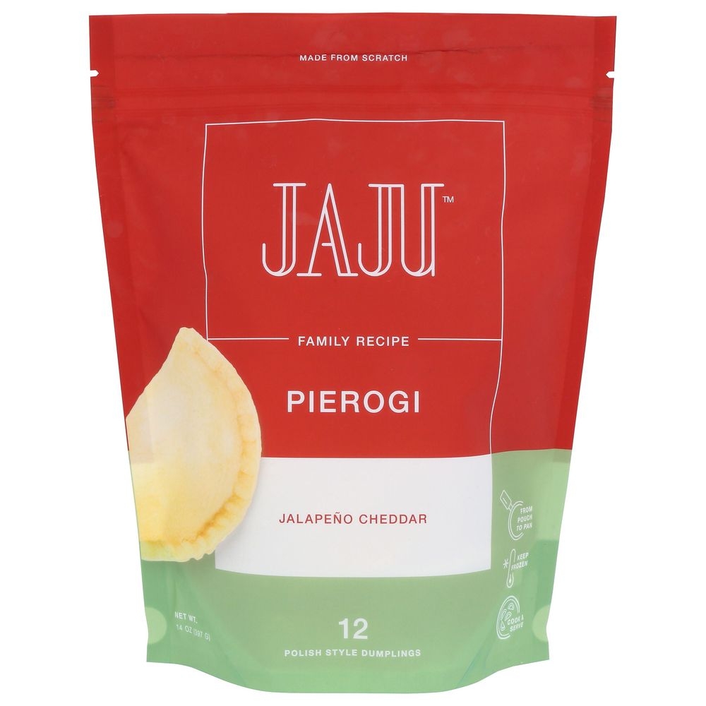 Jaju Jalapeno Cheddar Pierogi, 14 Ounce -- 6 per case