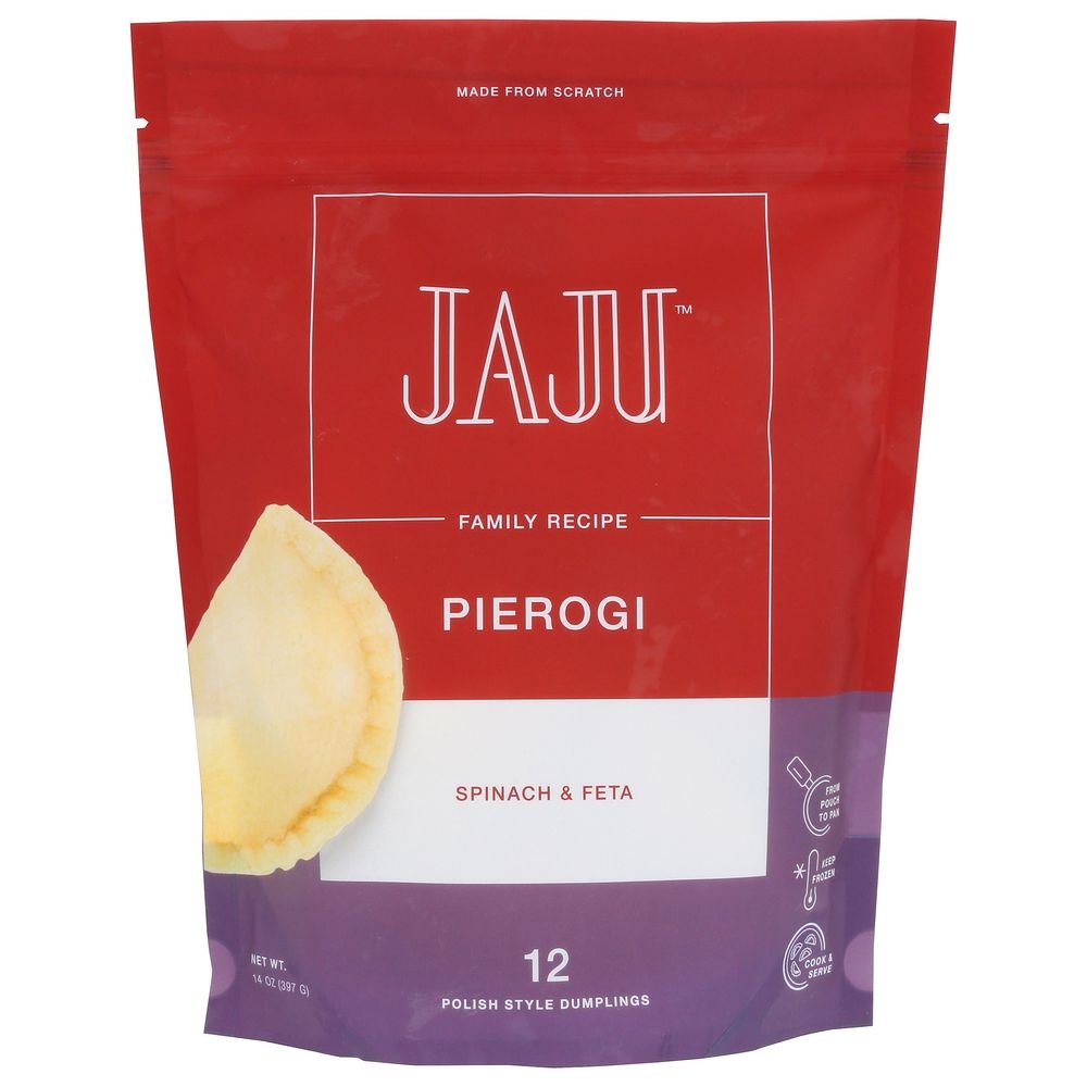 Jaju Spinach and Feta Pierogi, 14 Ounce -- 6 per case