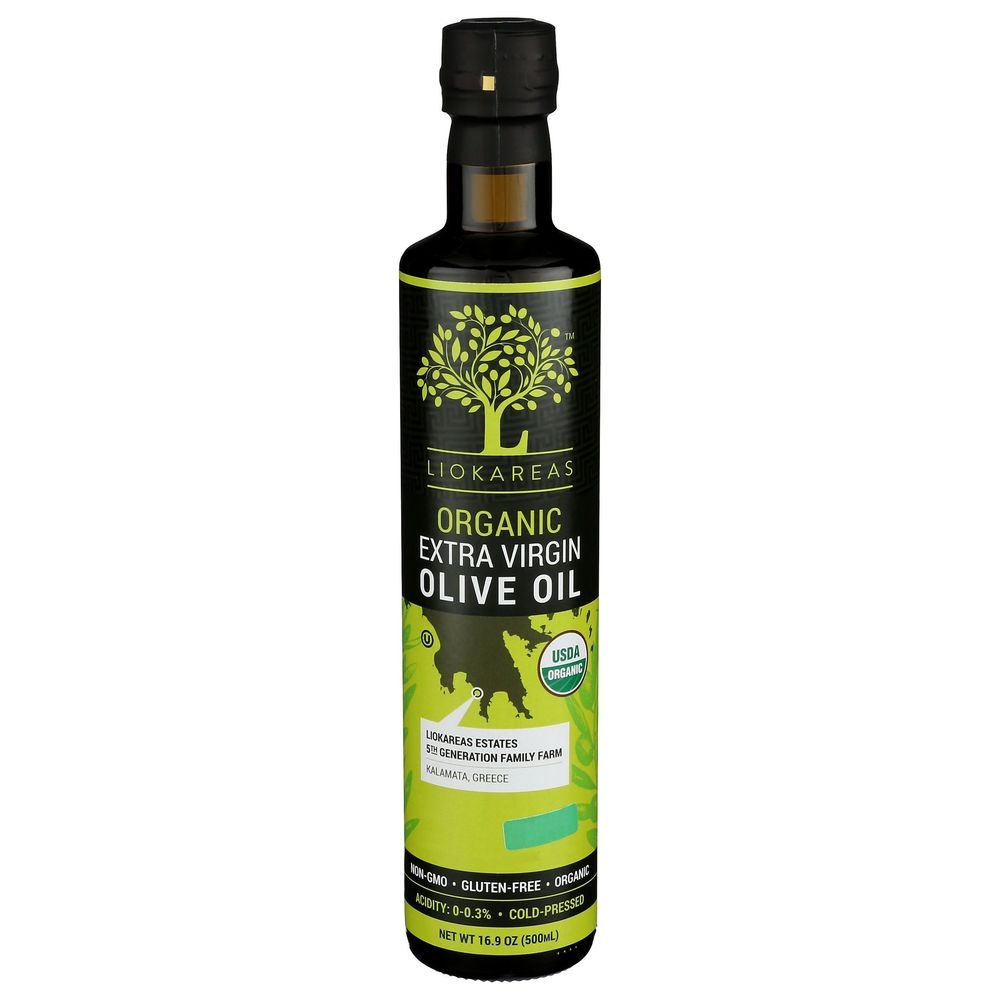 Liokareas Organic Extra Virgin Olive Oil, 500 Milliliter -- 12 per case