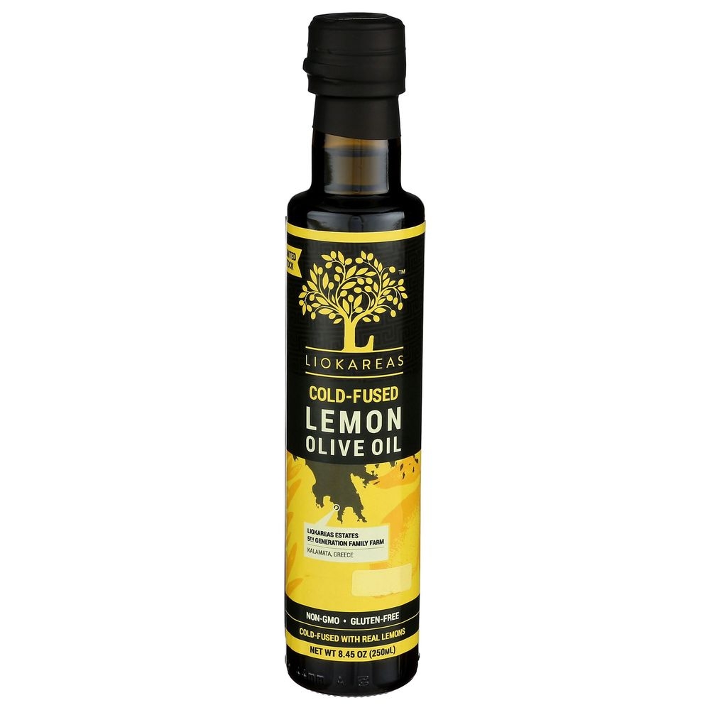 Liokareas Cold Fused Lemon Greek Olive Oil, 8.45 Ounce -- 6 per case