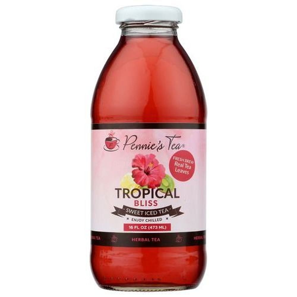 Pennies Tea Tropical Bliss Sweet Iced Tea, 16 Fluid Ounce -- 12 per case