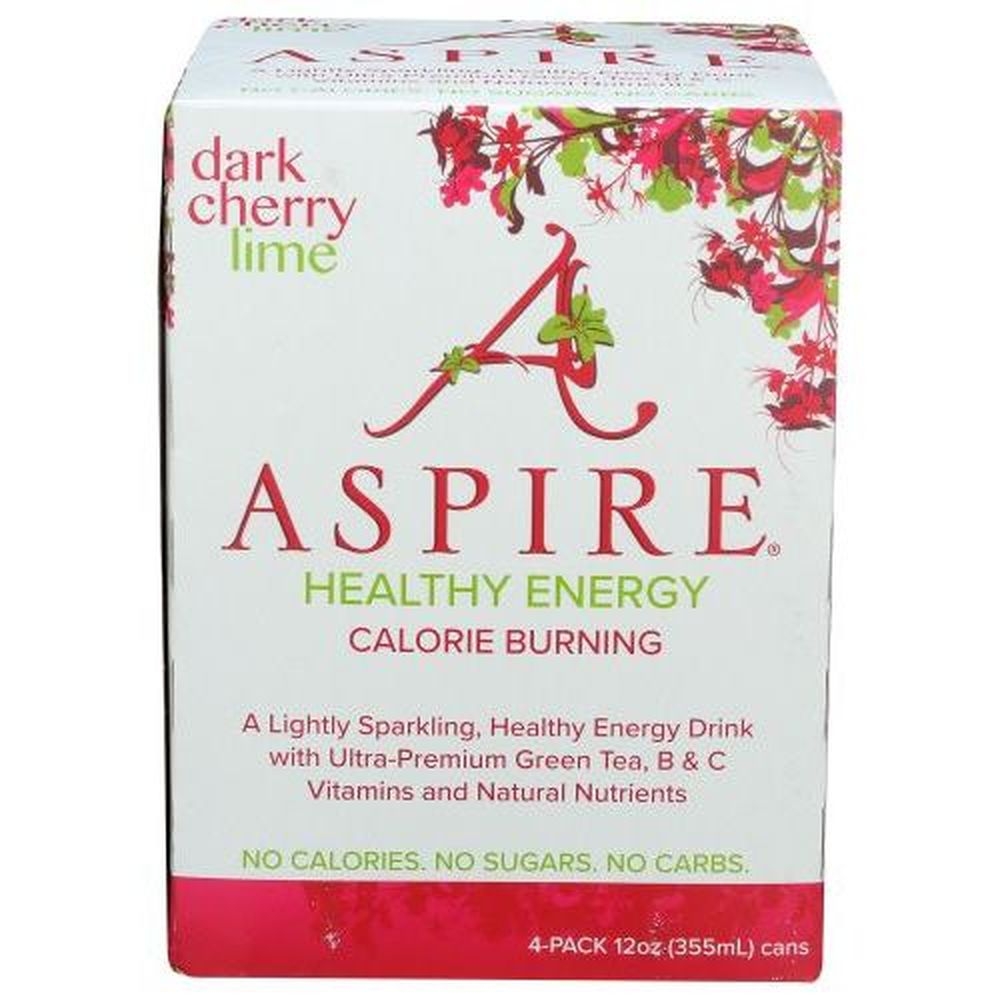 Aspire Dark Cherry Lime Healthy Energy Drink, 48 Fluid Ounce -- 6 per case