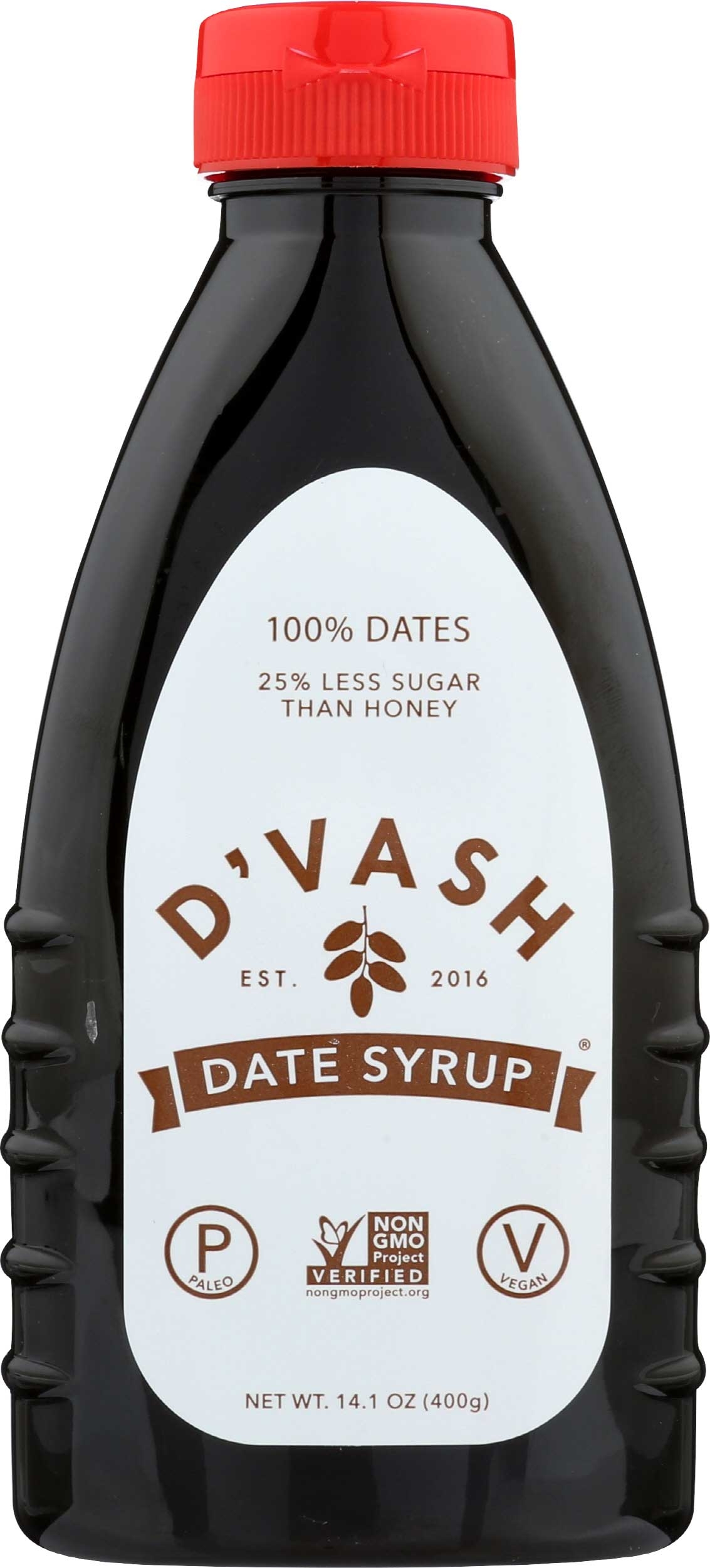 Dvash Organic Date Nectar - Squeeze Bottle, 14.1 Ounce -- 12 per case
