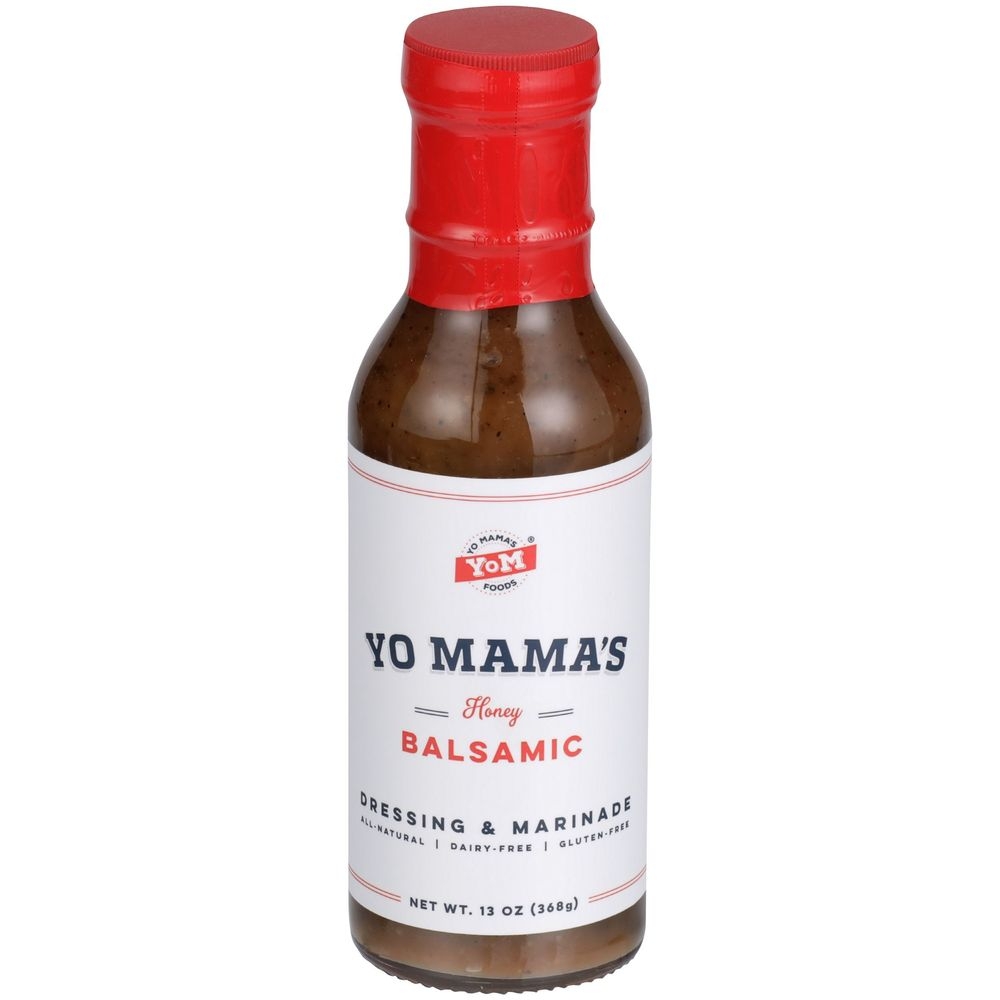 Yo Mamas Foods Honey Balsamic Dressing and Marinade, 13 Ounce -- 6 per case