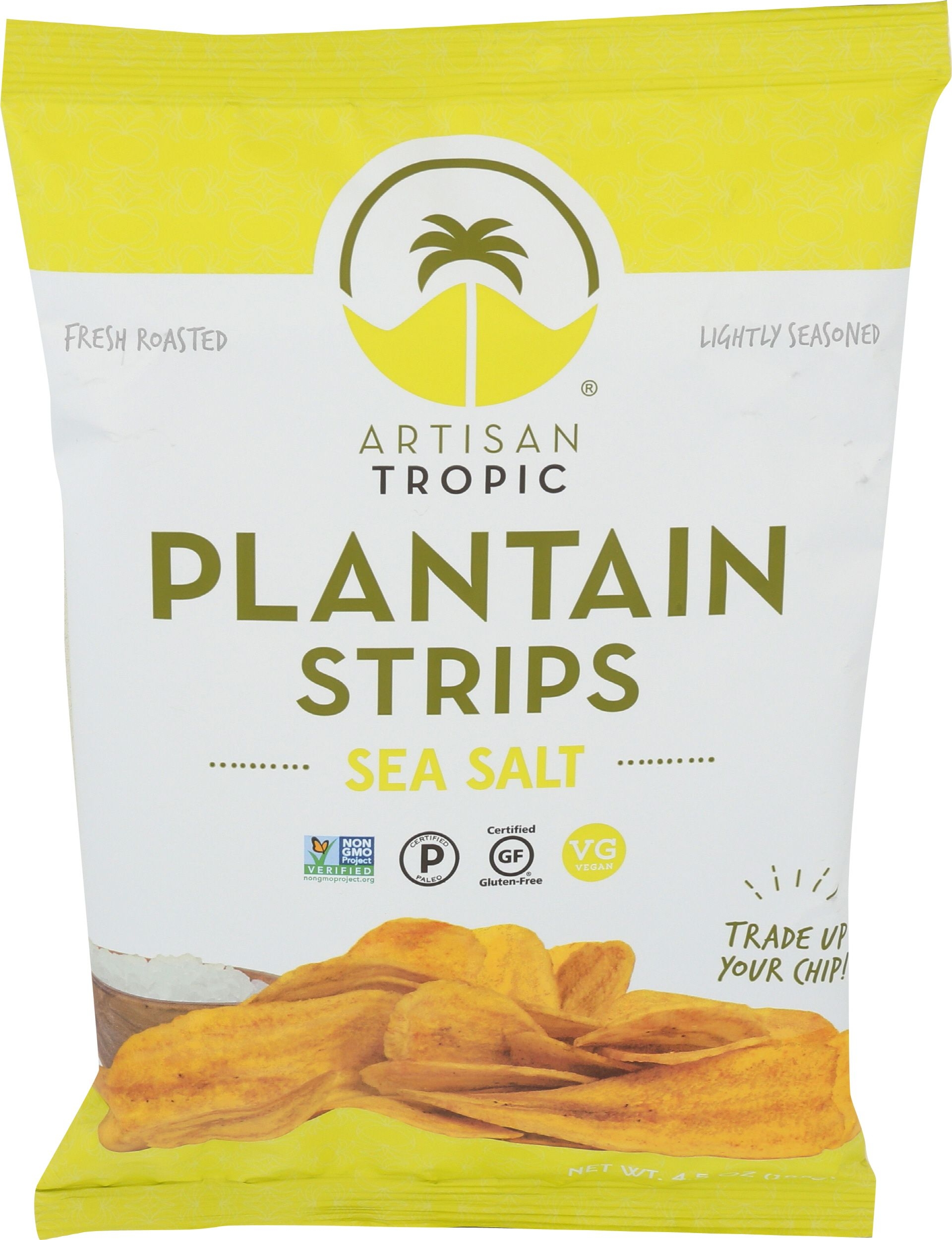 Artisan Tropic Sea Salt Plantain Chips, 4.5 Ounce -- 12 per case
