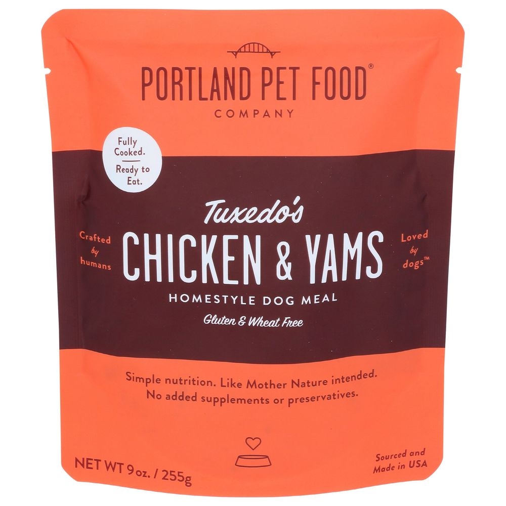 Portland Pet Food Chicken and Yams Homestyle Dog Meal, 9 Ounce -- 8 per case