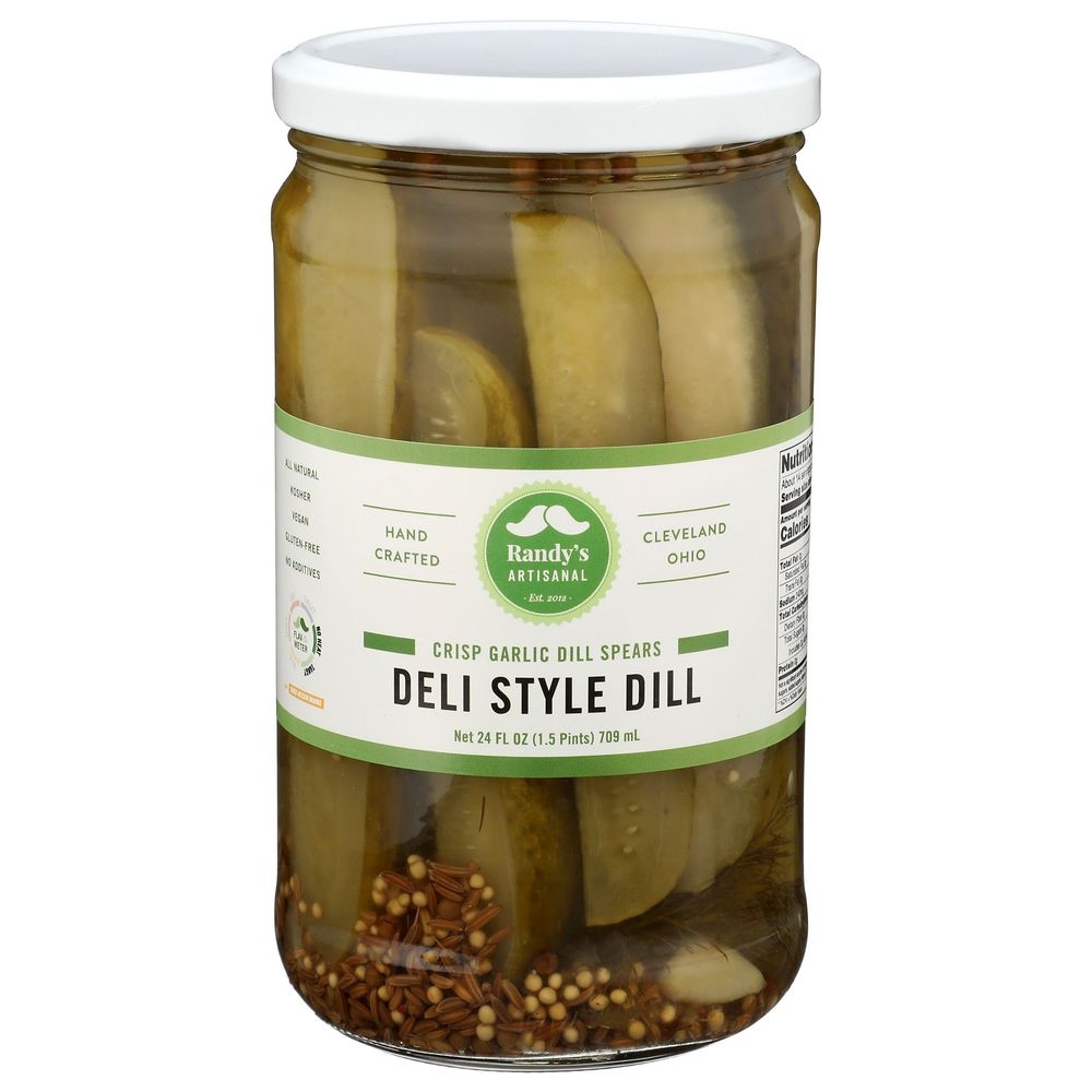 Randys Deli Style Dill Pickle Spears, 24 Ounce -- 6 per case