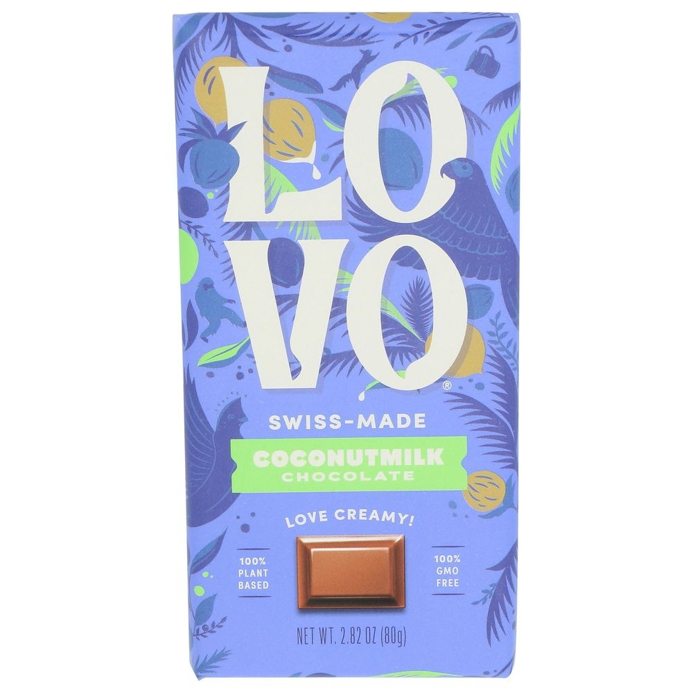 Lovo Coconut Milk Chocolate Bar, 2.82 Ounce -- 12 per case