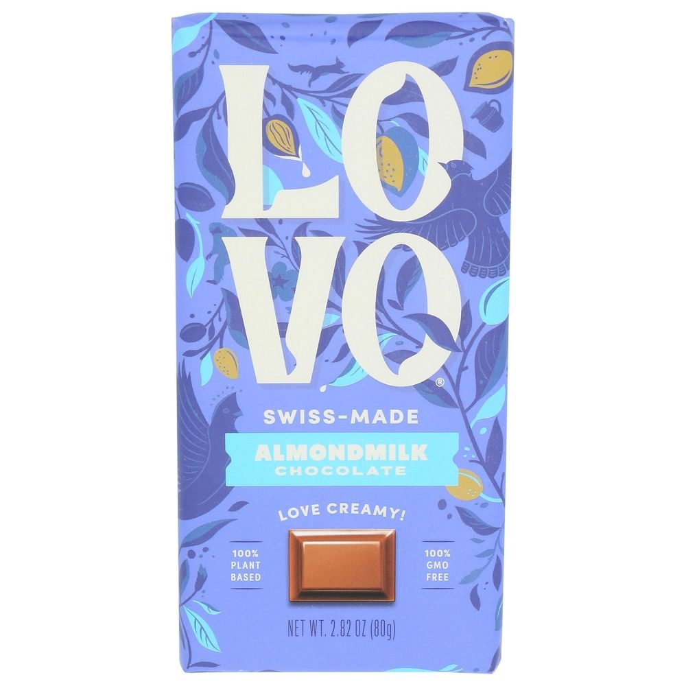 Lovo Almondmilk Chocolate Bar, 2.82 Ounce -- 12 per case