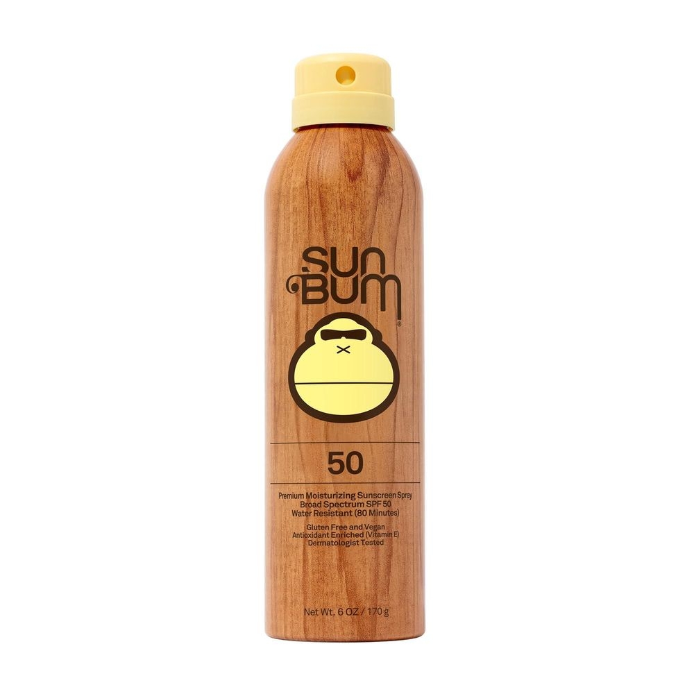 Sun Bum Premium Moisturizing SPF 50 Sunscreen Spray, 6 Ounce