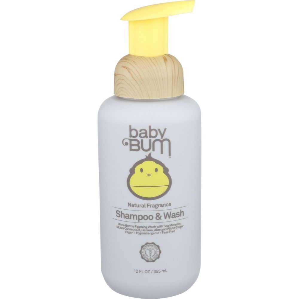 Baby Bum Natural Fragrance Shampoo and Wash, 12 Fluid Ounce