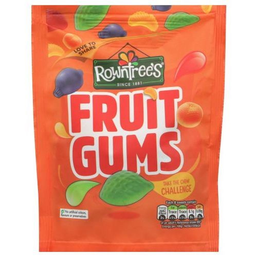 Rowntrees Fruit Gums, 5.3 Ounce Pouch -- 10 per case