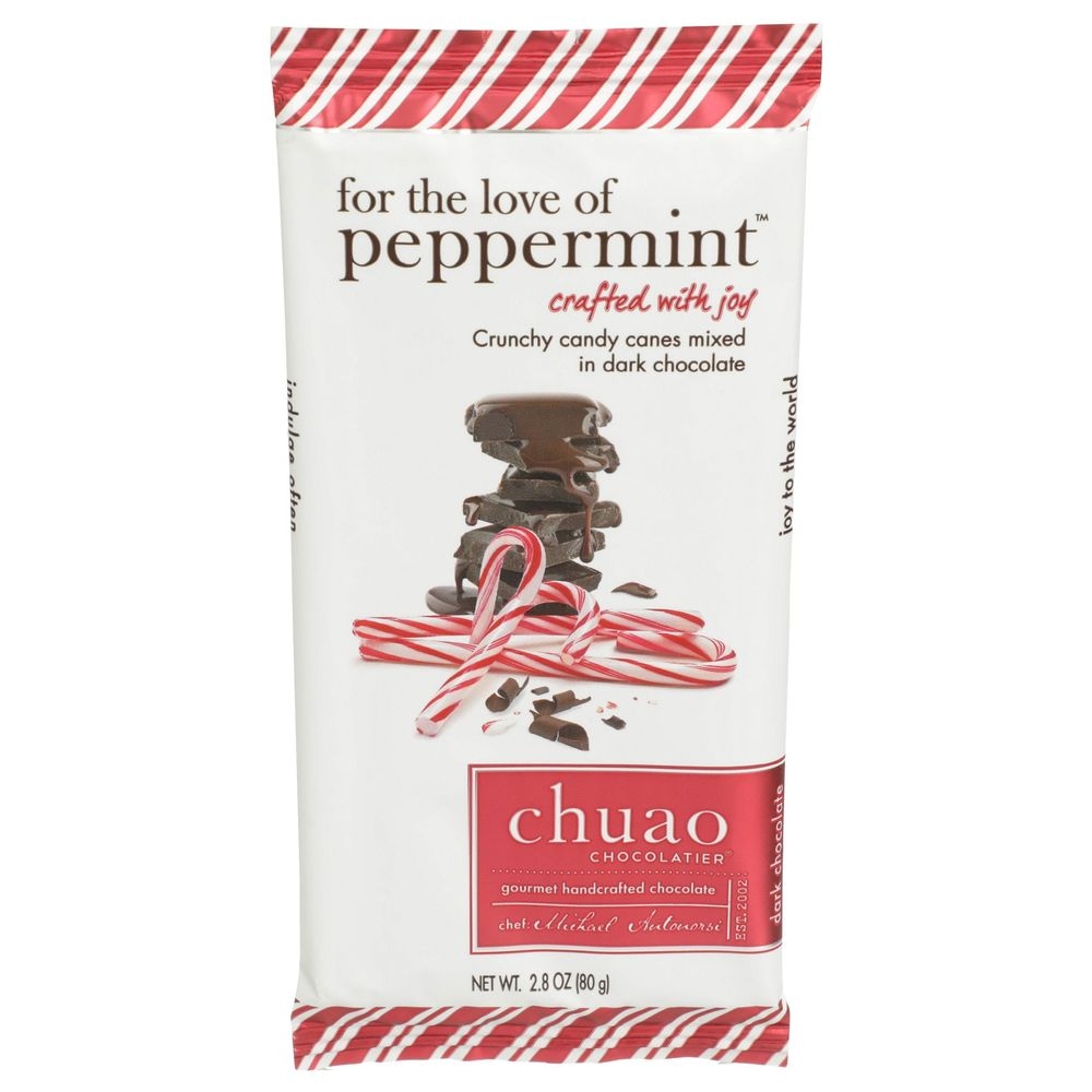 Chuao Chocolatier Love Of Peppermint Dark Chocolate Bar, 2.8 Ounce -- 12 per case