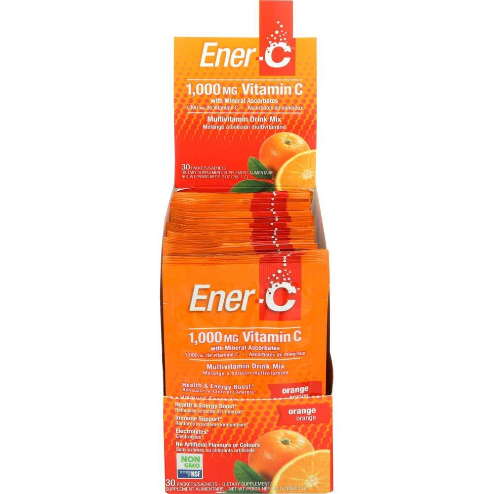 Ener-C 1000mg Vitamin C Orange Multivitamin Drink Mix - 30 count per pack