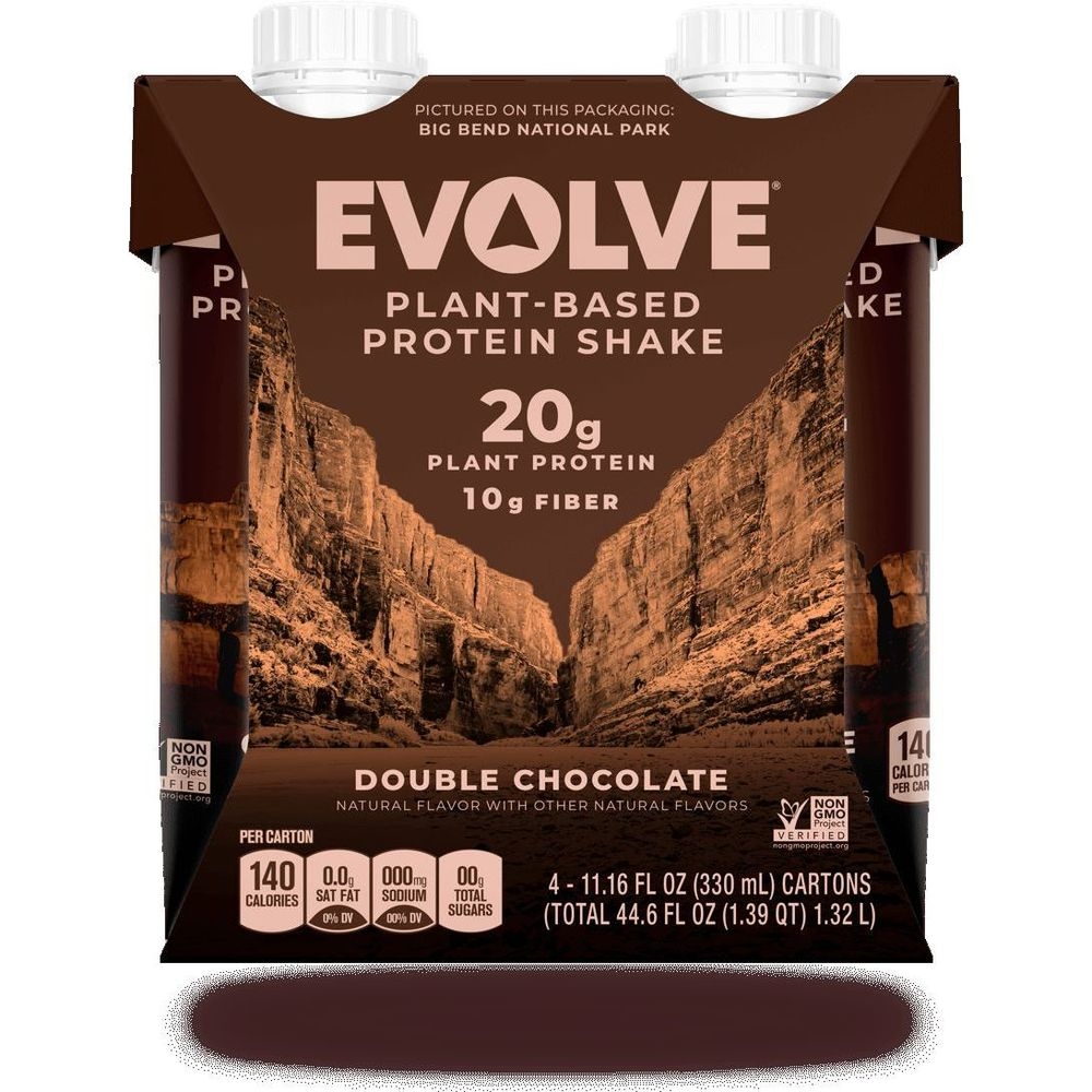 Evolve Classic Chocolate Protein Shake, 11 Ounce - 4 count per pack -- 3 packs per case