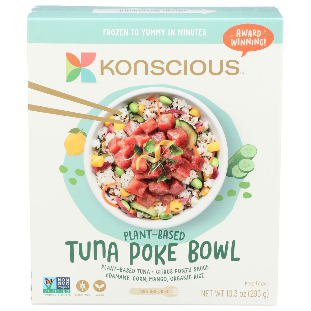 Konscious Plant Based Tuna Poke Bowl, 10.3 Ounce -- 8 per case