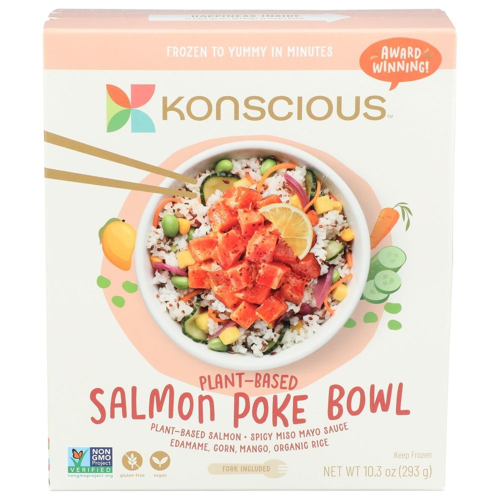 Konscious Plant Based Salmon Poke Bowl, 10.3 Ounce -- 8 per case
