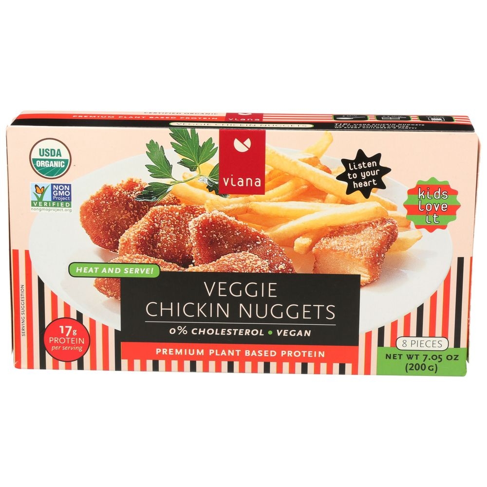 Viana Veggie Chicken Nugget, 7.05 Ounce -- 6 per case