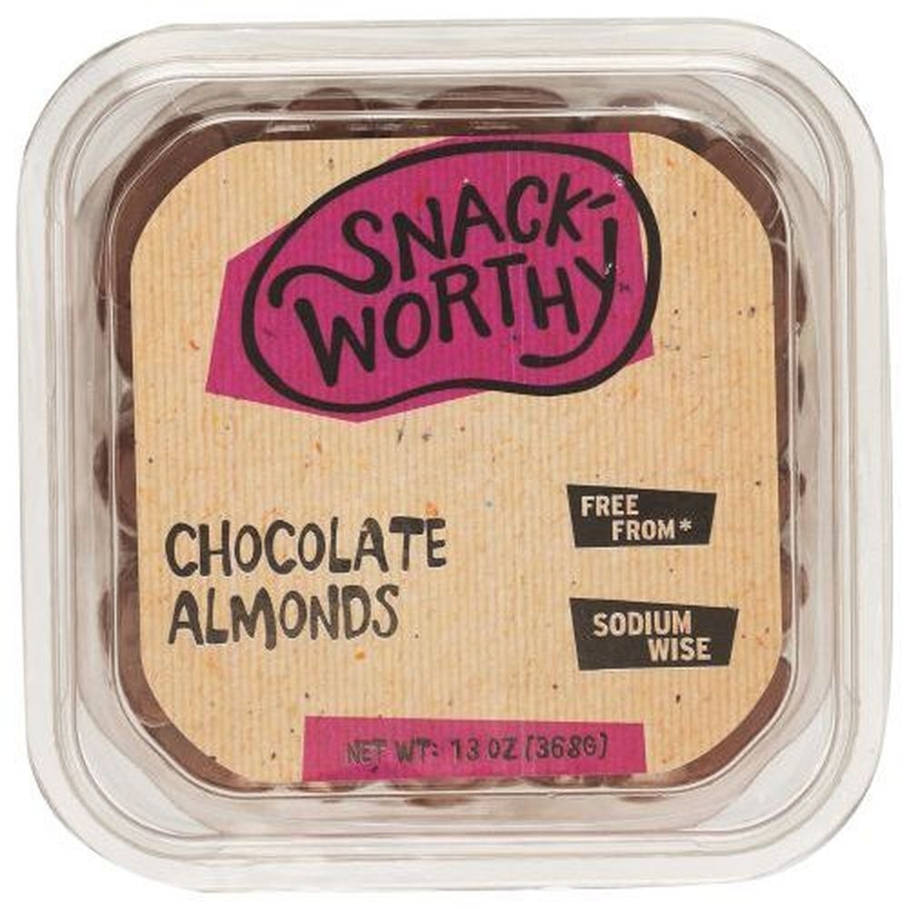 Snackworthy Chocolate Almonds, 13 Ounce -- 12 per case