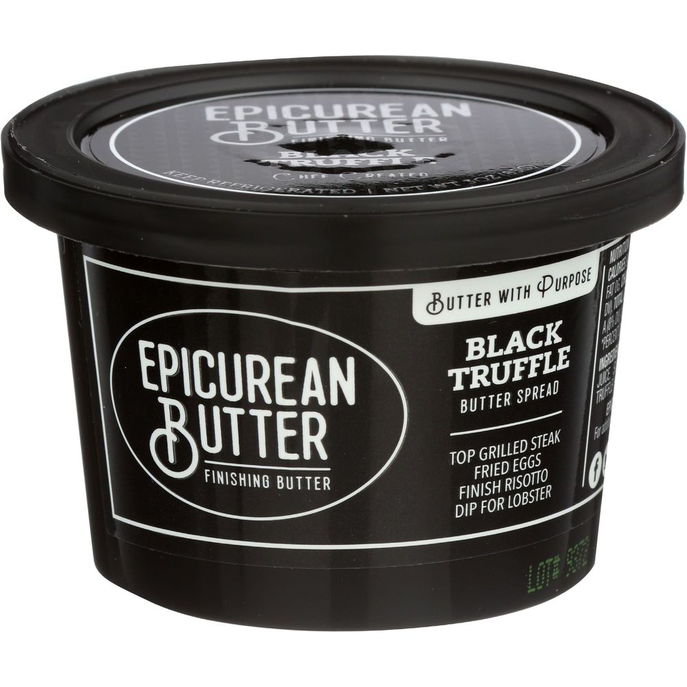 Epicurean Butter Black Truffle Butter Spread, 3 Ounce -- 8 per case.