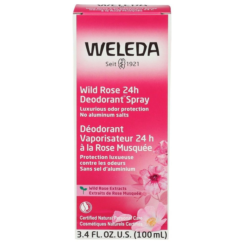 Weleda Wild Rose Deodorant, 3.4 Fluid Ounce