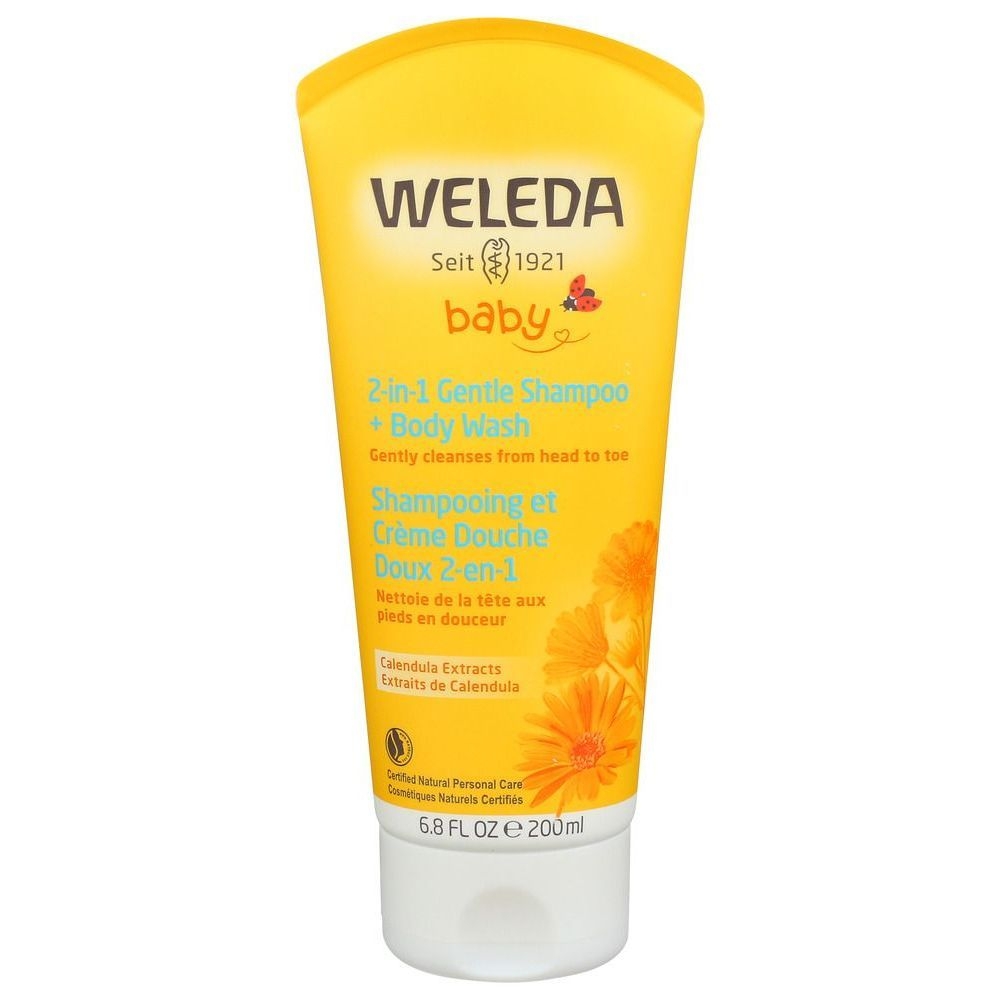 Weleda Calendula Shampoo and Body Wash, 6.8 Fluid Ounce