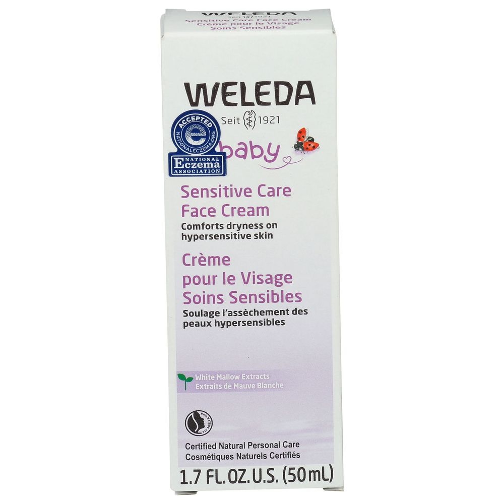 Weleda Baby Derma White Mallow Face Cream, 1.7 Fluid Ounce