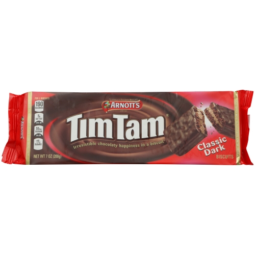 Arnotts Tim Tam Dark Chocolate Biscuit, 7 Ounce --12 per case