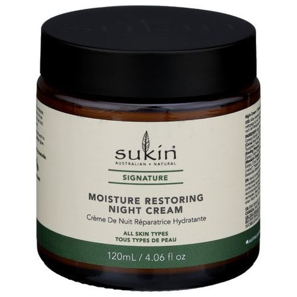 Sukin Signature Moisture Restoring Night Cream, 4.06 Fluid Ounce