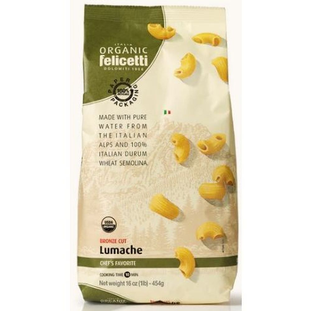 Felicetti Organic Lumache Pasta, 16.01 Ounce -- 12 per case