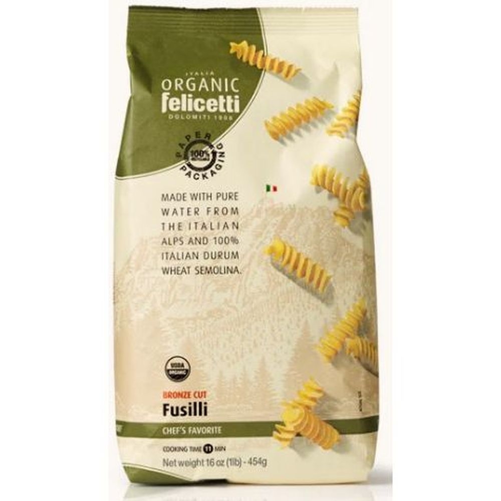 Felicetti Organic Fusilli Pasta, 16.01 Ounce -- 12 per case