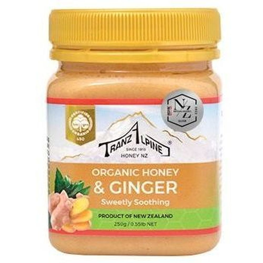 Tranzalpine Organic Ginger Honey, 8.8 Ounce