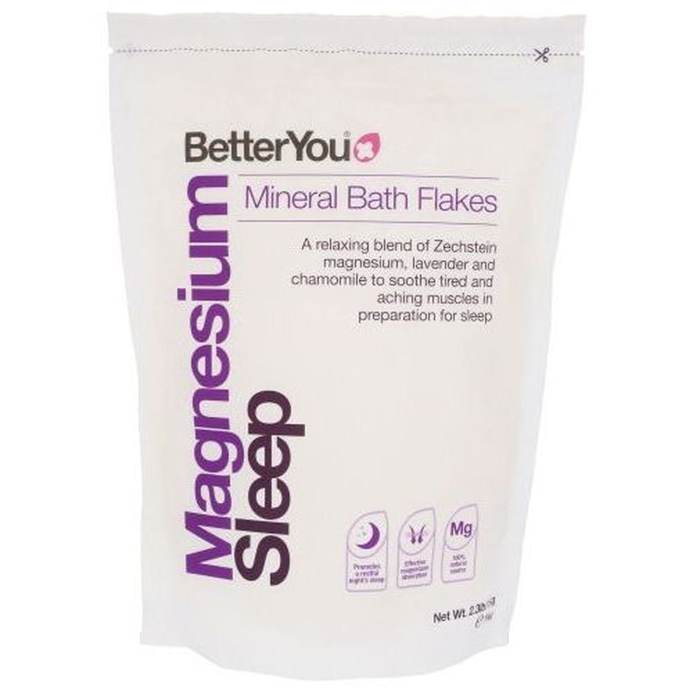 Betteryou Magnesium Sleep Mineral Bath Flakes, 35.27 Ounce