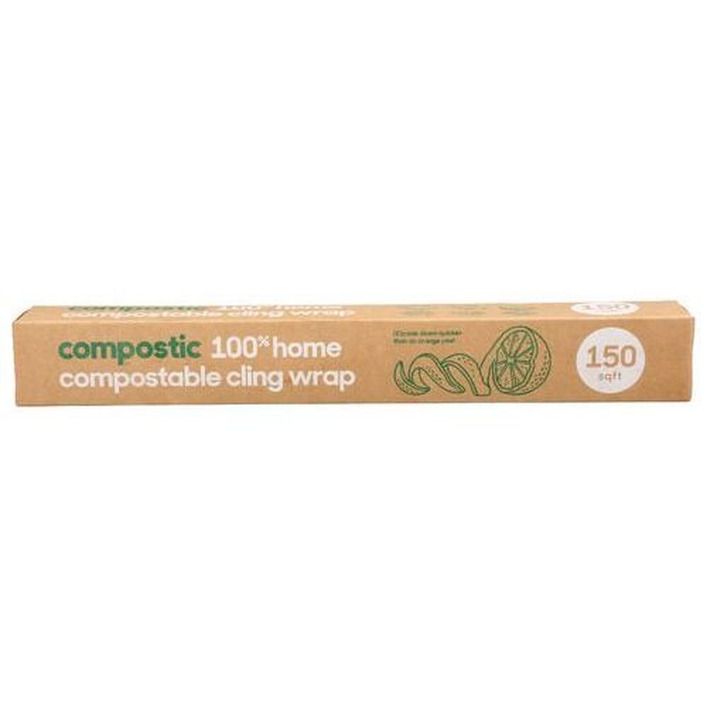 Compostic Compostable Cling Wrap, 150 Square Feet -- 12 per case