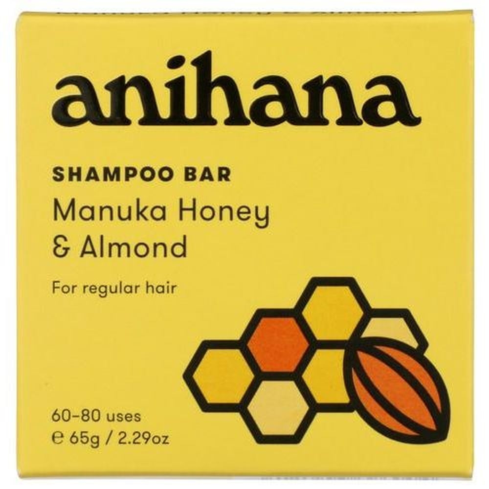 Anihana Manuka Honey and Almond Shampoo Bar, 65 Gram