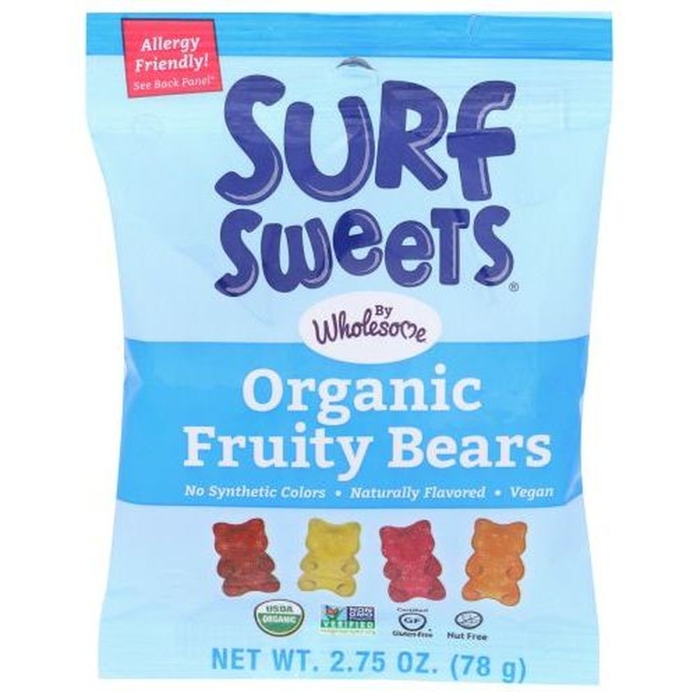 Surf Sweets Organic Fruity Gummy Bears, 2.75 Ounce -- 12 per case