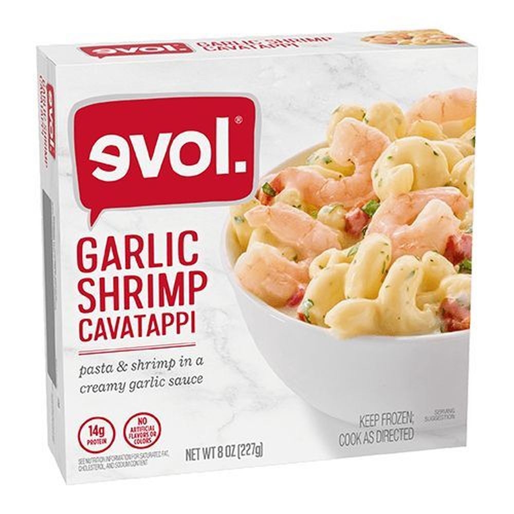 Evol Garlic Shrimp Cavatappi Bowl, 8 Ounce -- 8 per case