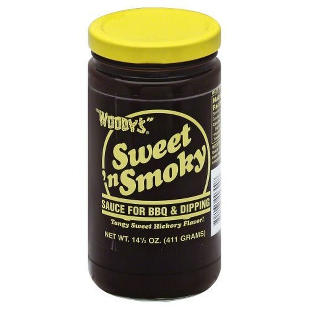 Woodys Sweet n Smoky Sauce, 14.5 Ounce -- 6 per case