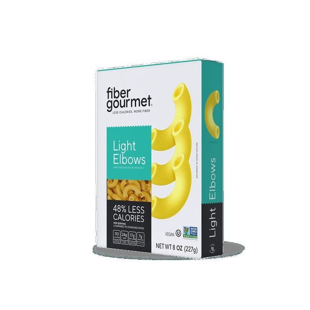 Fiber Gourmet Light Elbows Pasta, 8 Ounce -- 12 per case